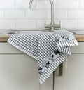 Poli-Dri Sheep jacquard tea towel with woven sheep border